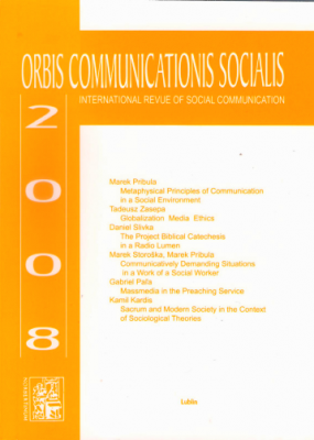 Orbis Communications Socialis 2008. International Theological Revue of Social Communication